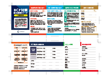 BCP携帯カード じゃばら折り4山タイプ展開